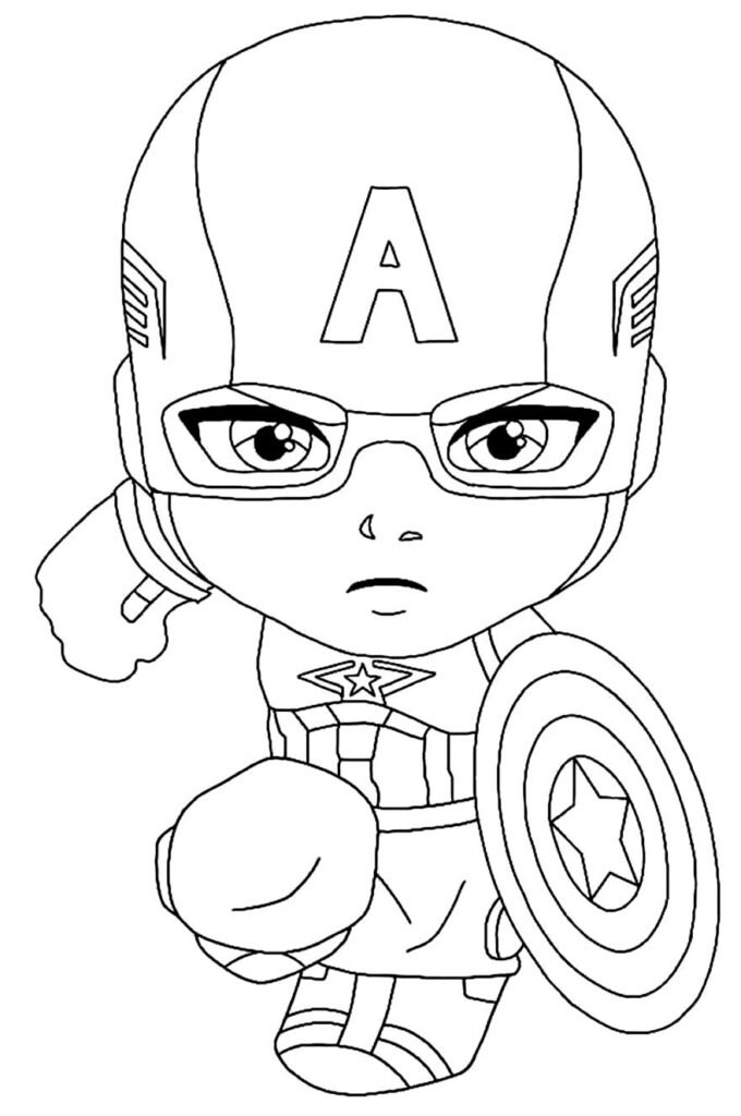 desenho de capitao america 8