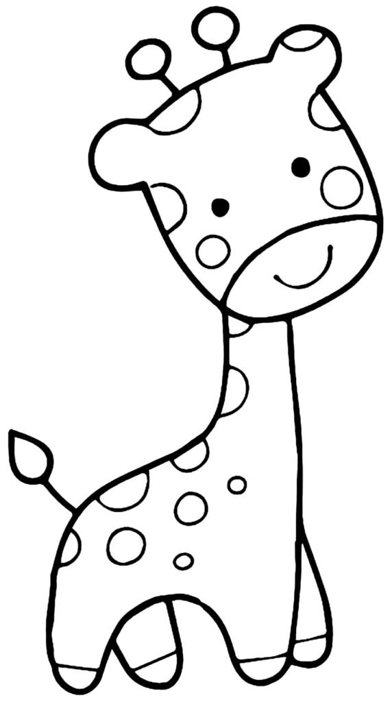 desenho de girafa para colorir 5