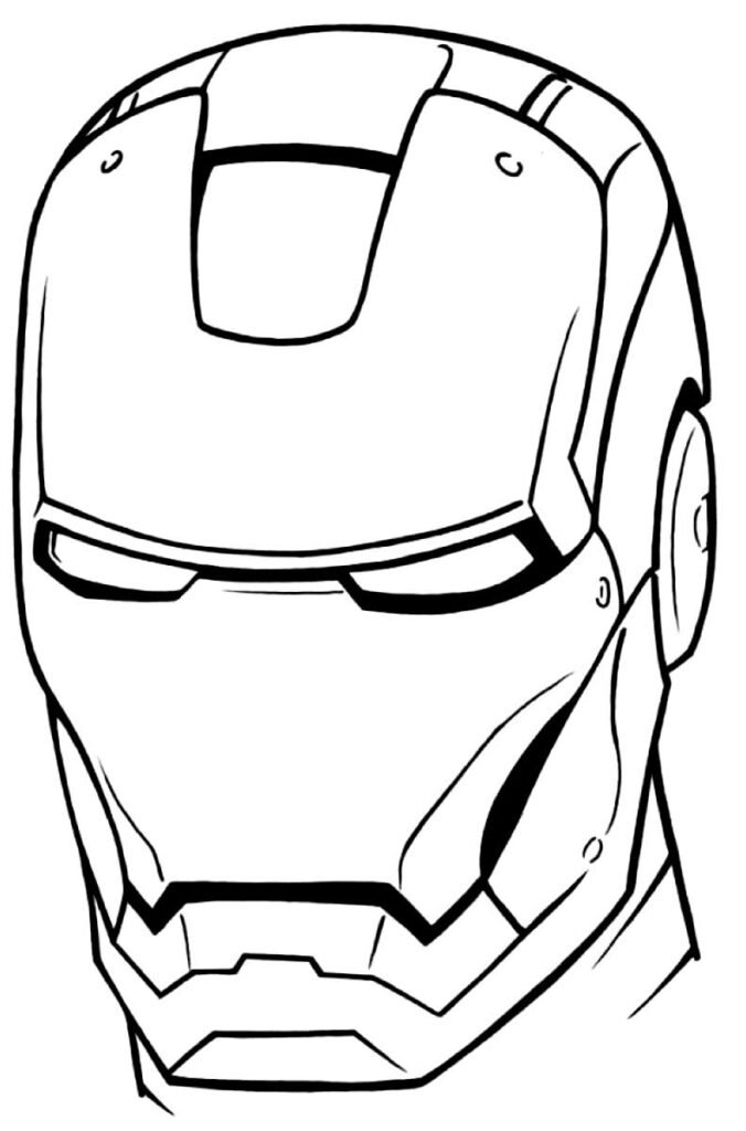 desenho de homem de ferro 1