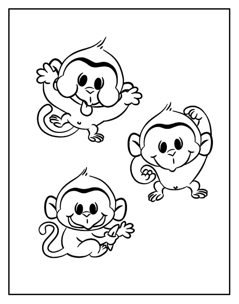 desenho de macaco 4
