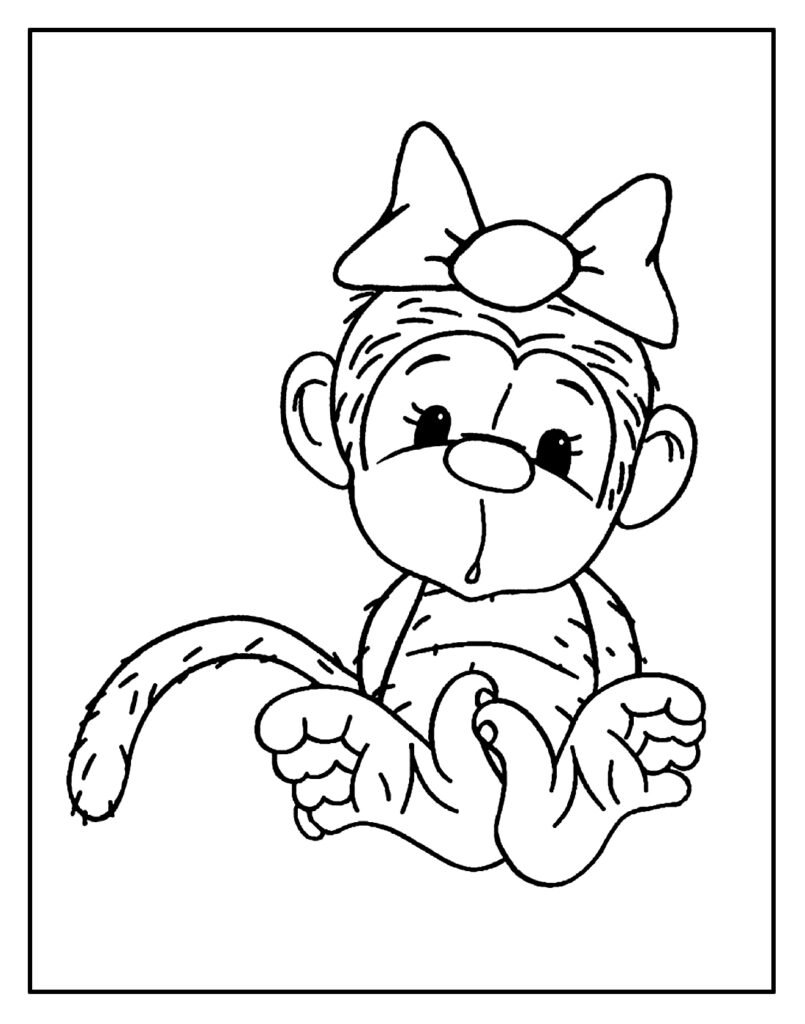 desenho de macaco 7