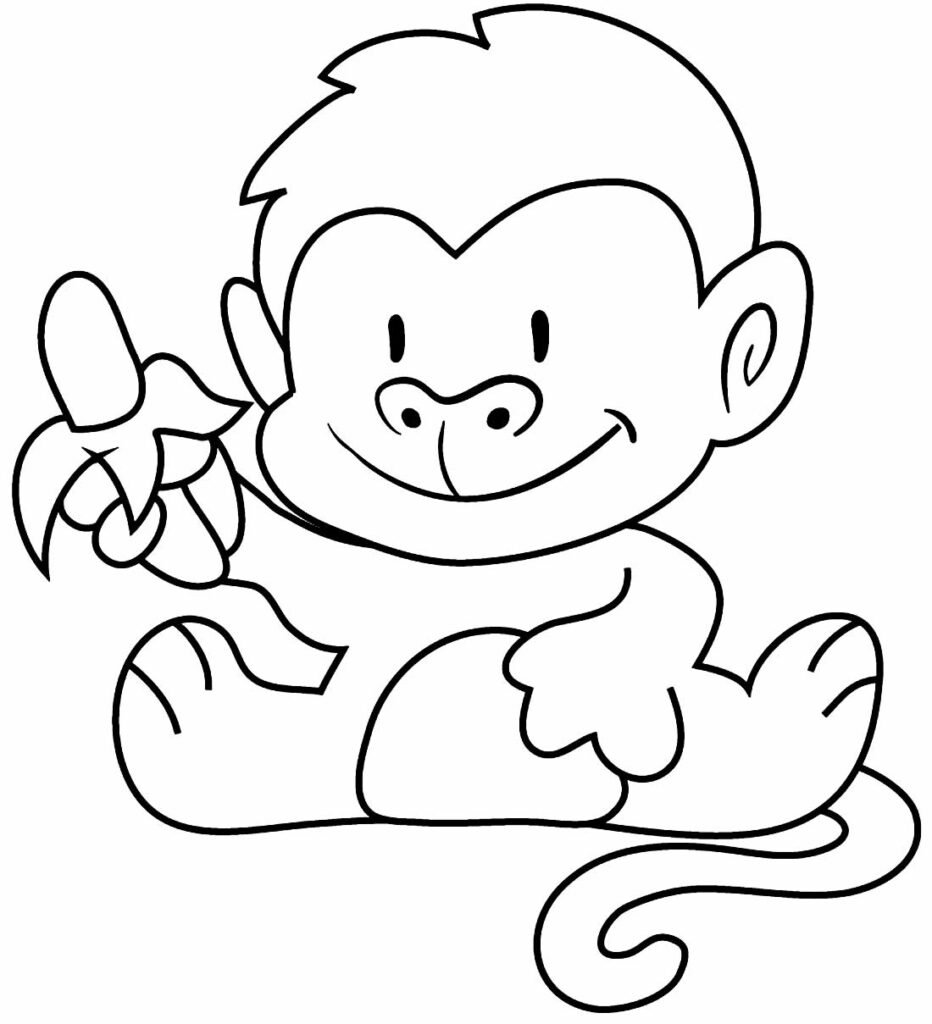 desenho de macaquinho 4