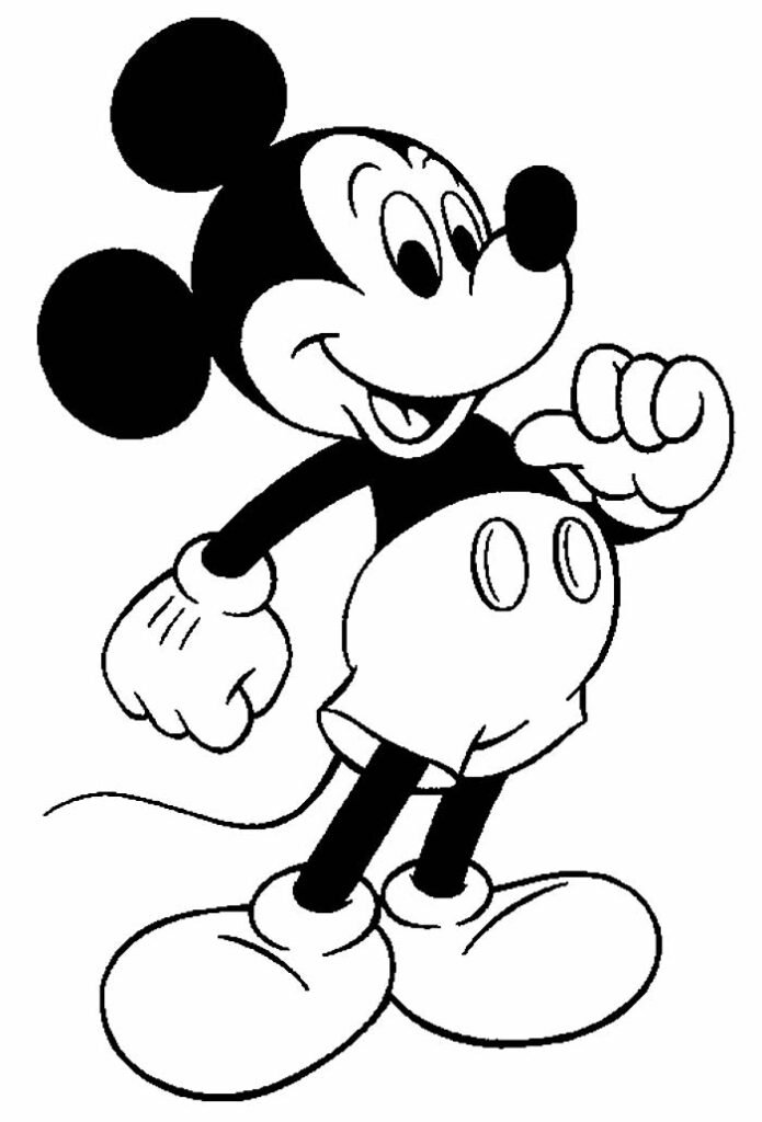 desenho de mickey mouse para colorir 2