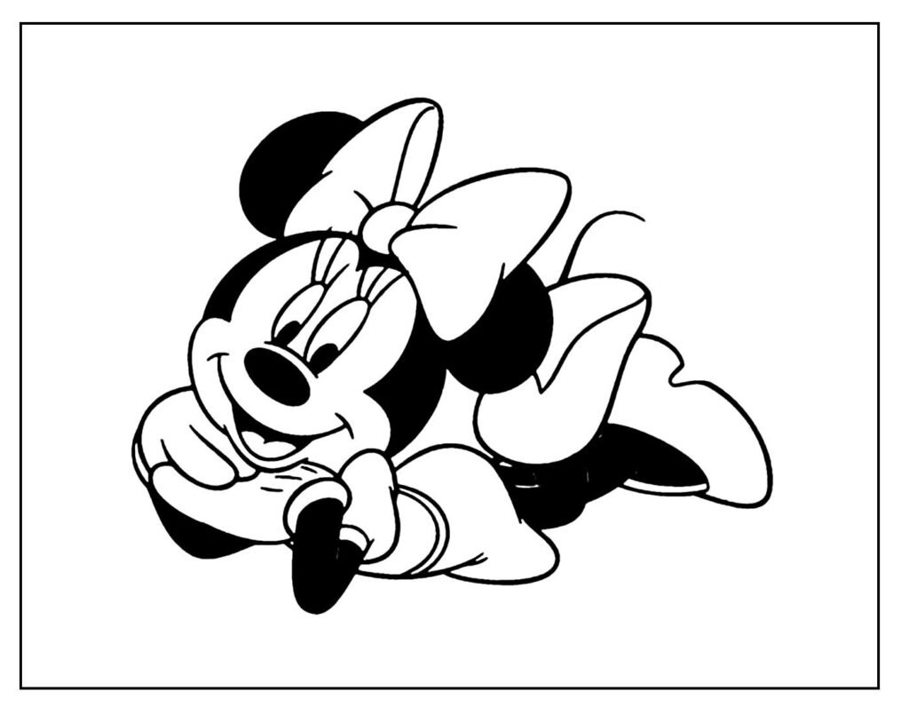 desenho de minnie para pintar 11