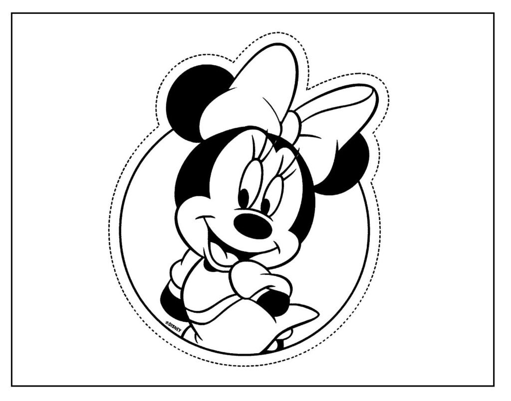 desenho de minnie para pintar 12