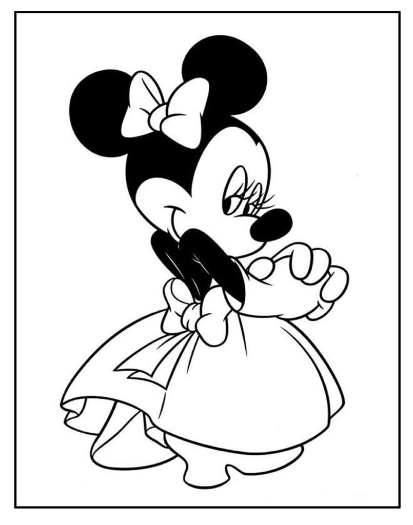 desenho de minnie para pintar 13