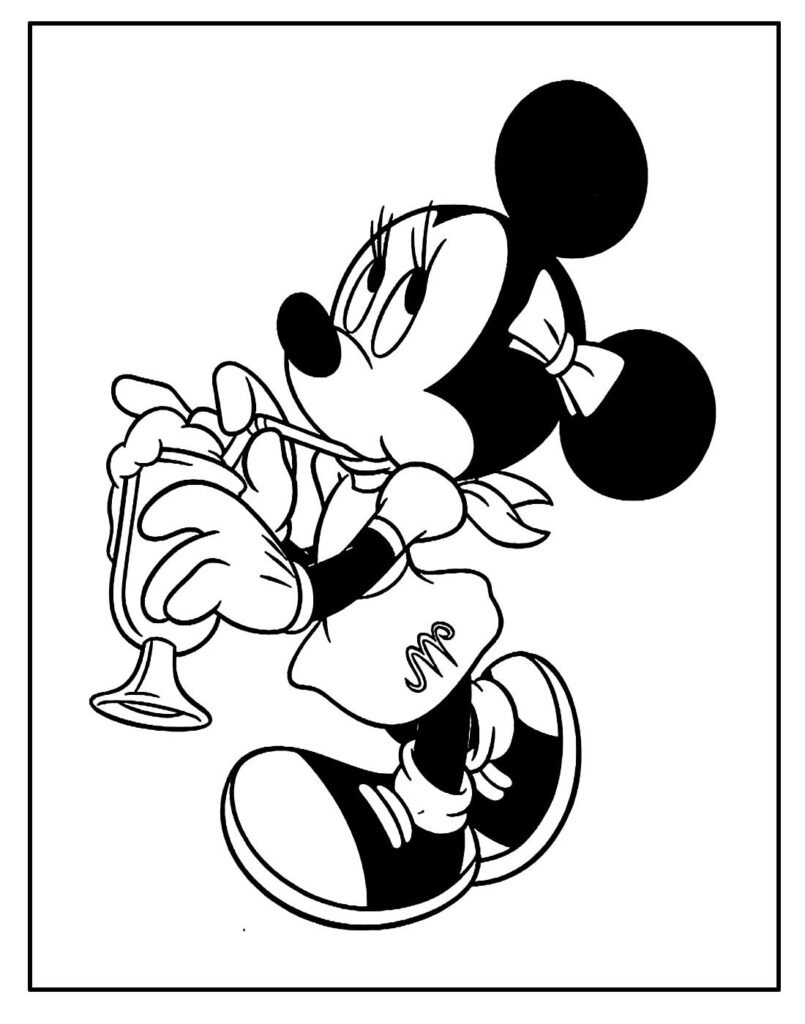 desenho de minnie para pintar 14