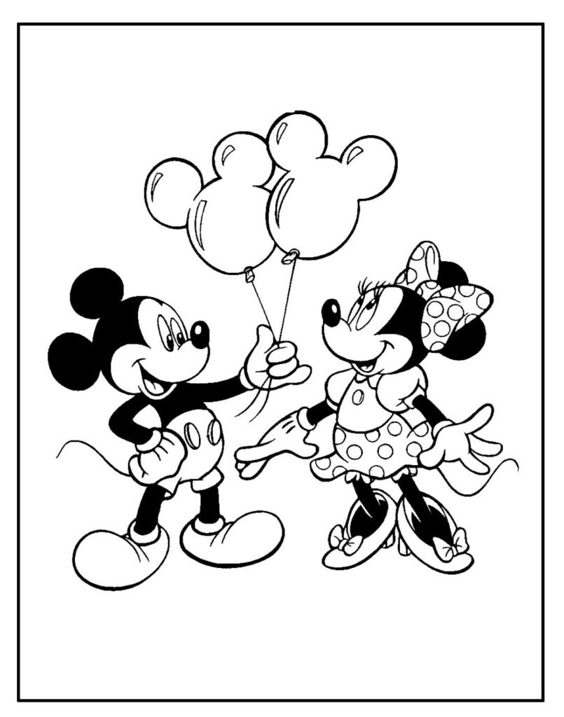 desenho de minnie para pintar 5