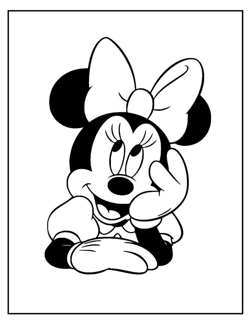 desenho de minnie para pintar 6