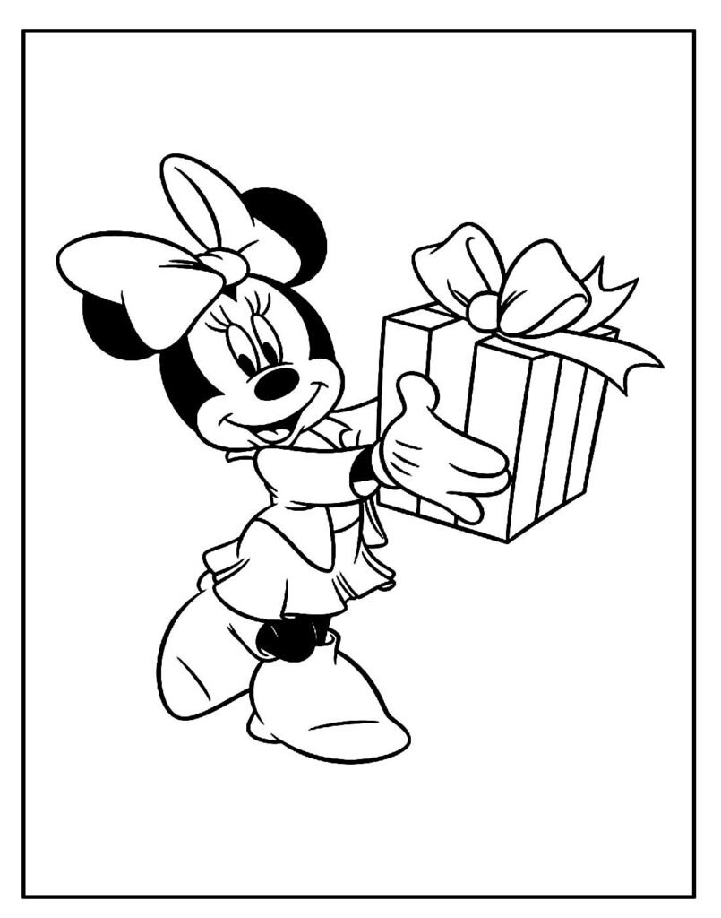 desenho de minnie para pintar 7