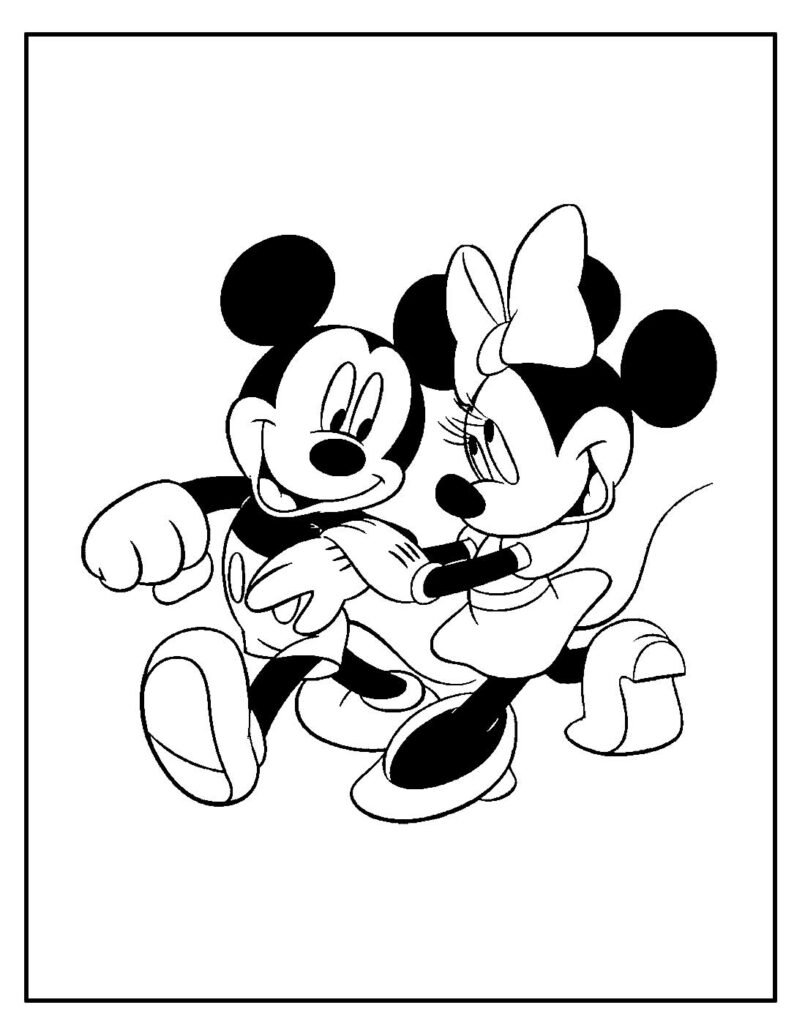 desenho de minnie para pintar 9