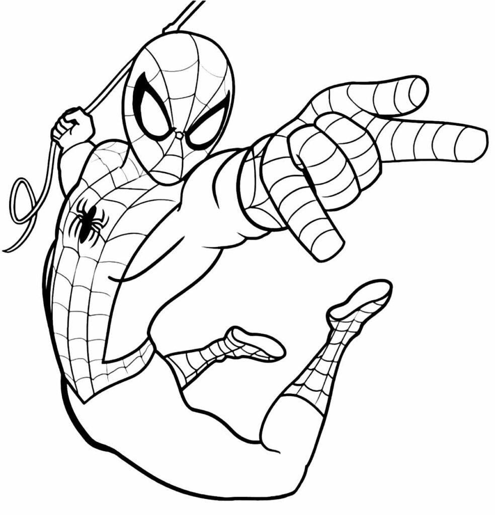 desenho do homem aranha 1
