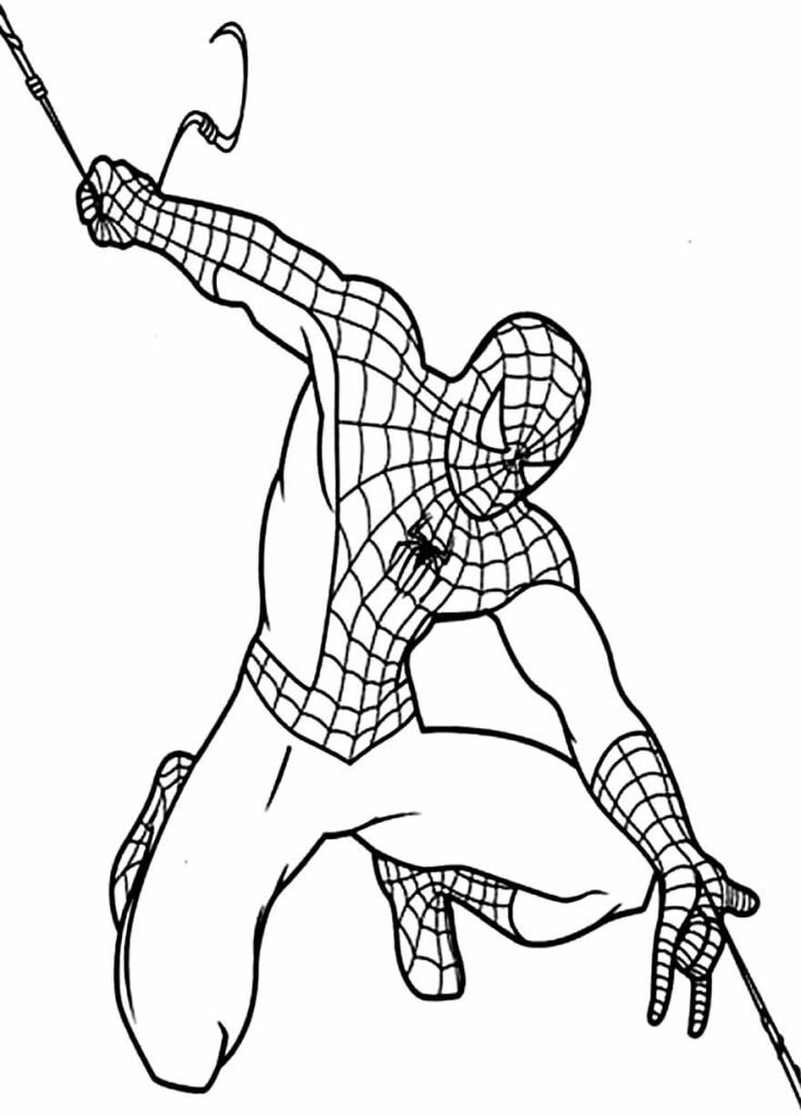 desenho do homem aranha 7