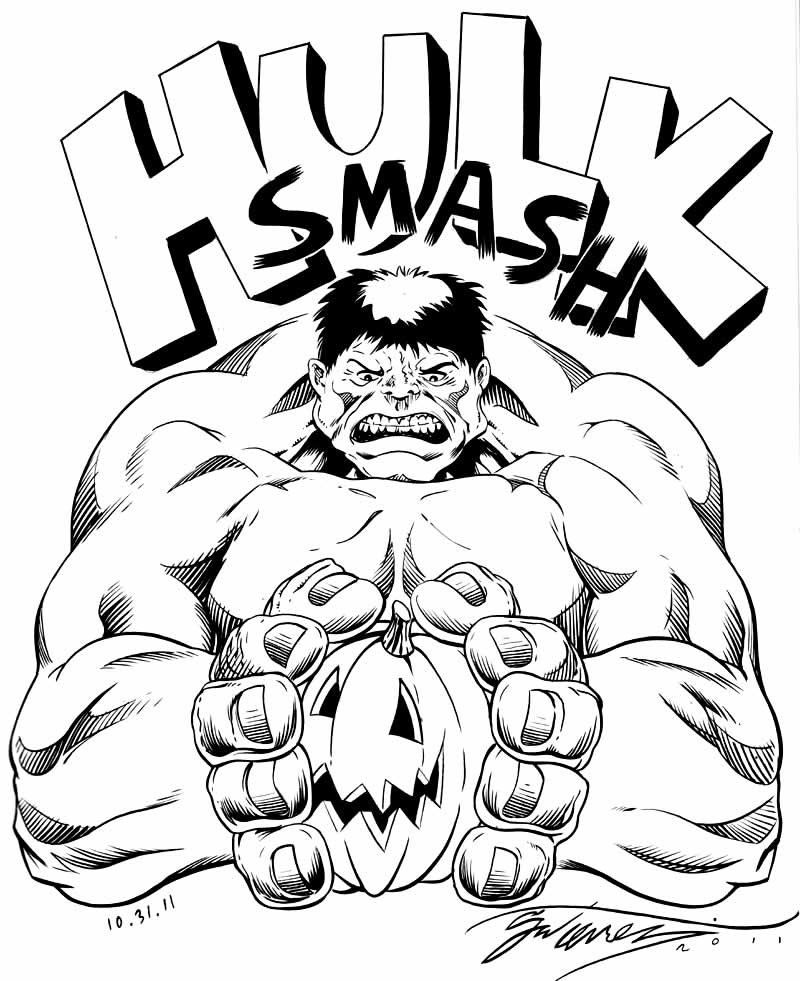 desenho do hulk 10