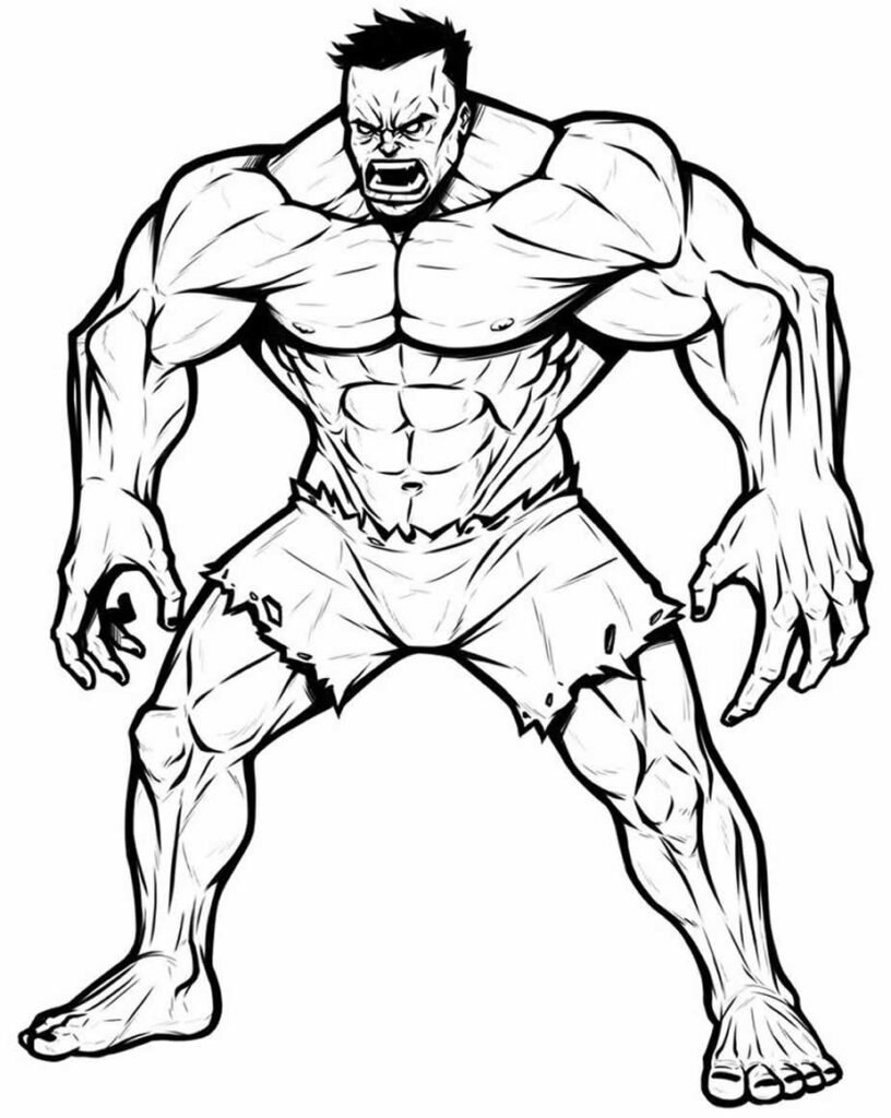 desenho do hulk 11