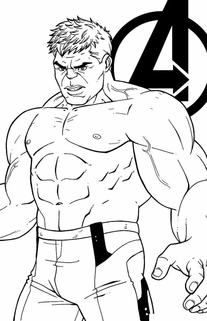 desenho do hulk 6