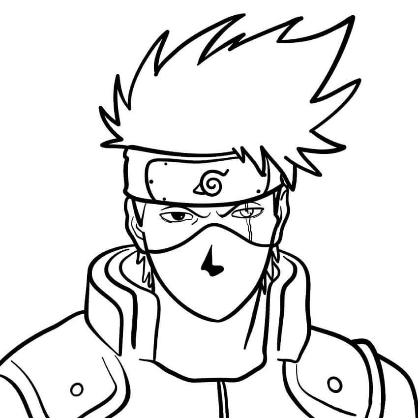 desenhos para pintar do kakashi  Desenhos para colorir, Kakashi