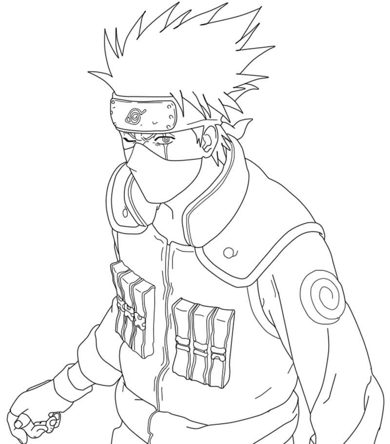 Desenhos do Kakashi de Naruto para colorir, baixar e imprimir - Coloring  Pages SK