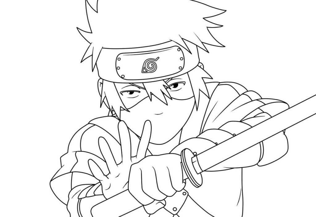 Desenhos para colorir de Kakashi Sensei e Naruto em sala de aula - Desenhos  para colorir gratuitos para imprimir