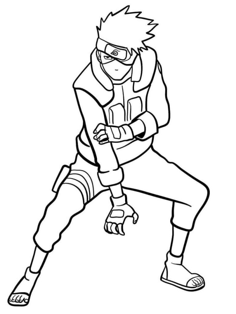 Desenho de Kakashi chibi para colorir - Tudodesenhos