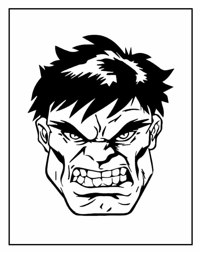 desenho lindo de hulk para pintar e colorir 15