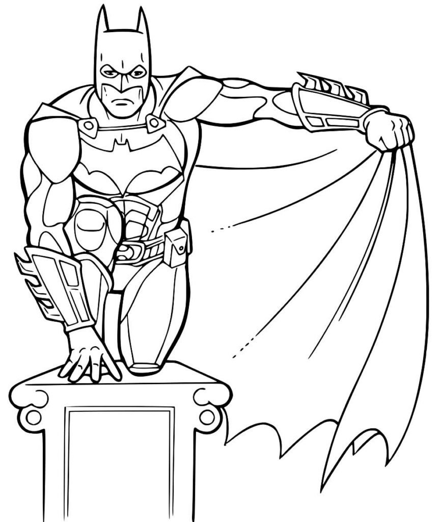 desenho para colorir do batman 16