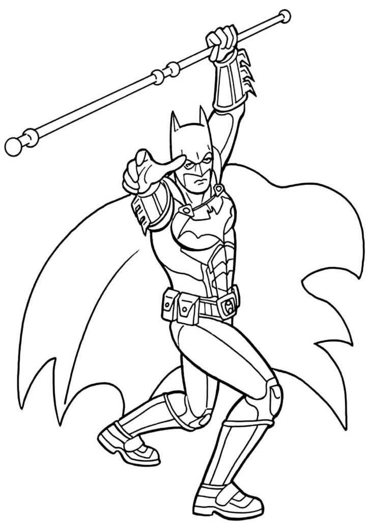 desenho para colorir do batman 19