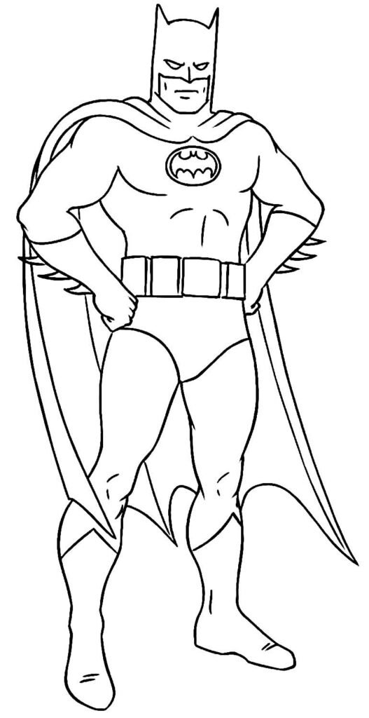 desenho para colorir do batman 22