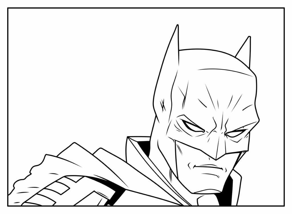 desenho para colorir do batman 23