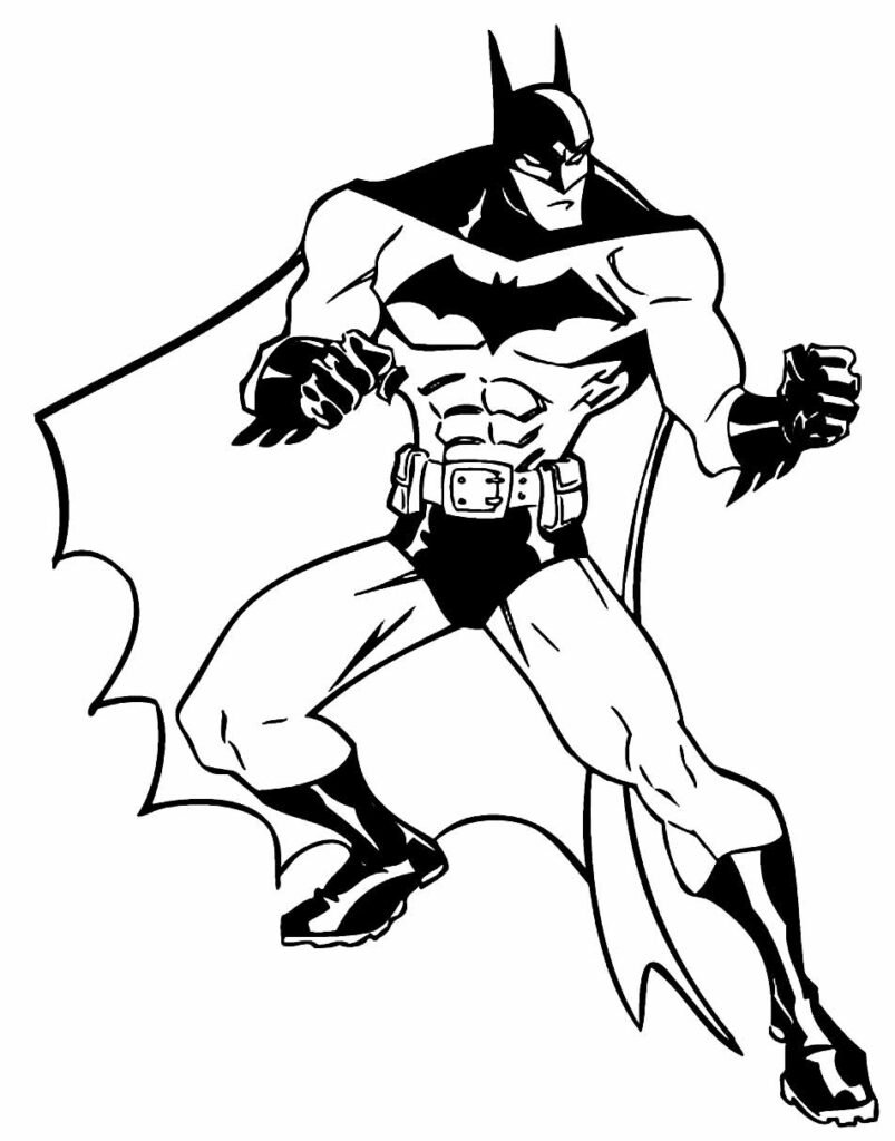 desenho para colorir do batman 3