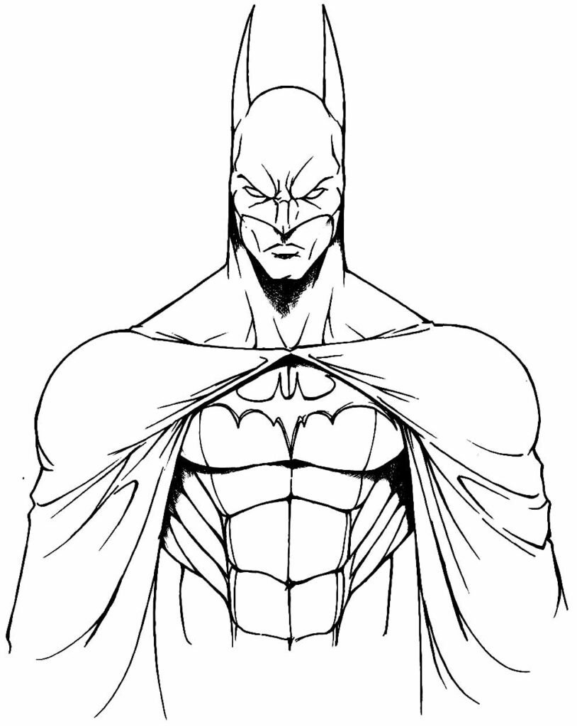 desenho para colorir do batman 30