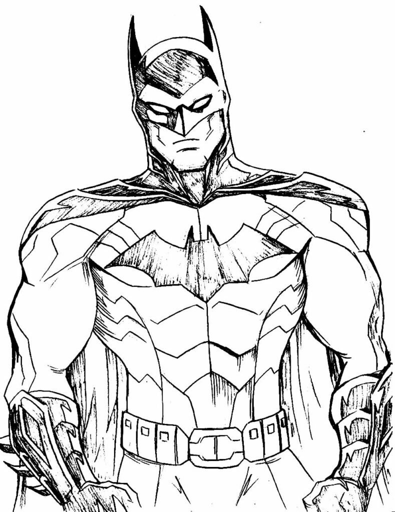 desenho para colorir do batman 31