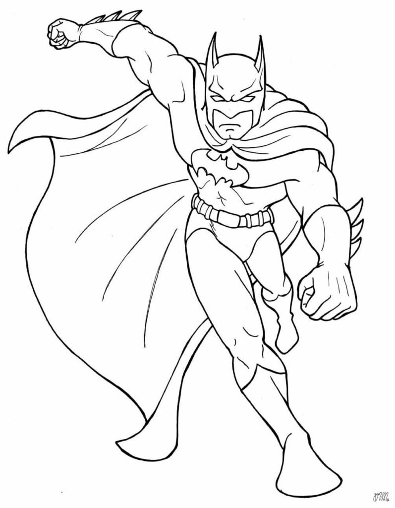 desenho para colorir do batman 32