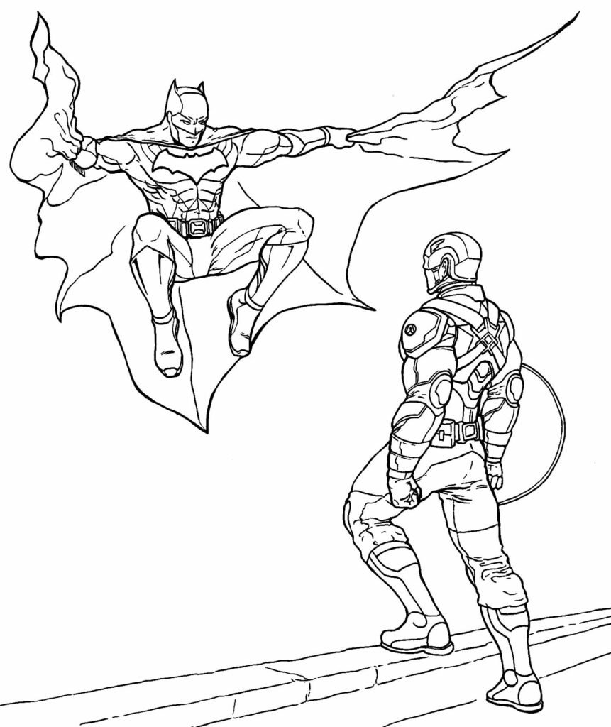 desenho para colorir do batman 33