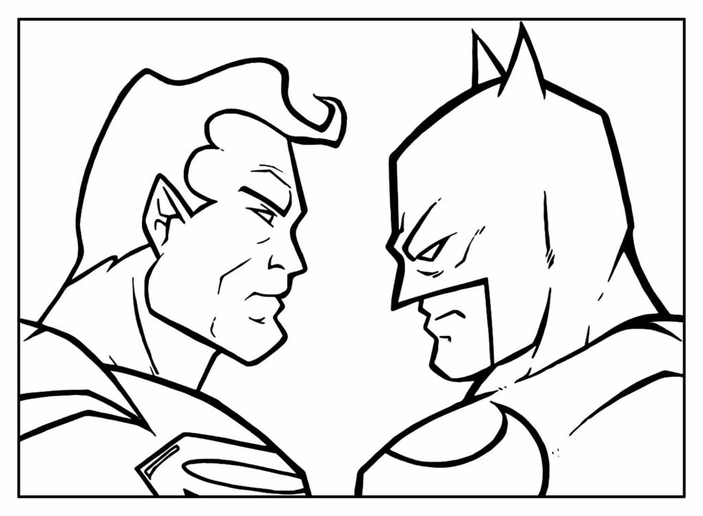 desenho para colorir do batman 36