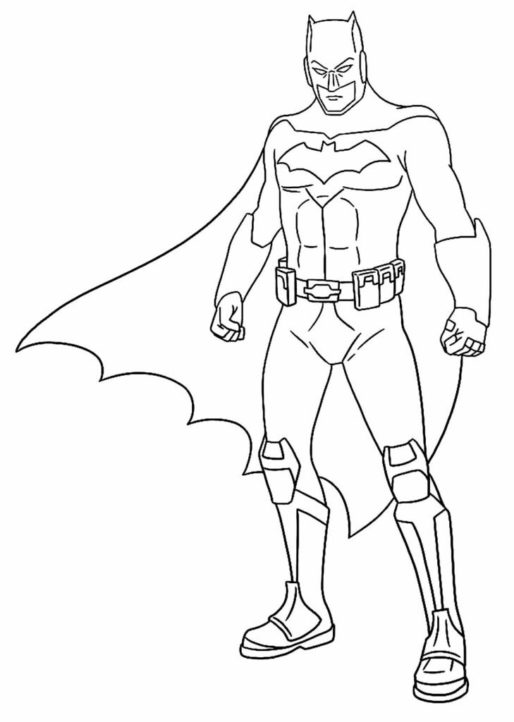 desenho para colorir do batman 37