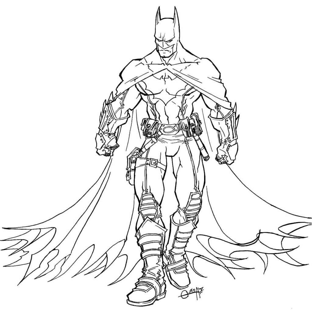 desenho para colorir do batman 38