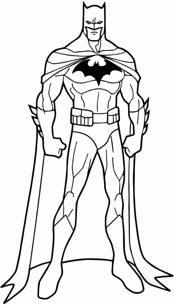 desenho para colorir do batman 4