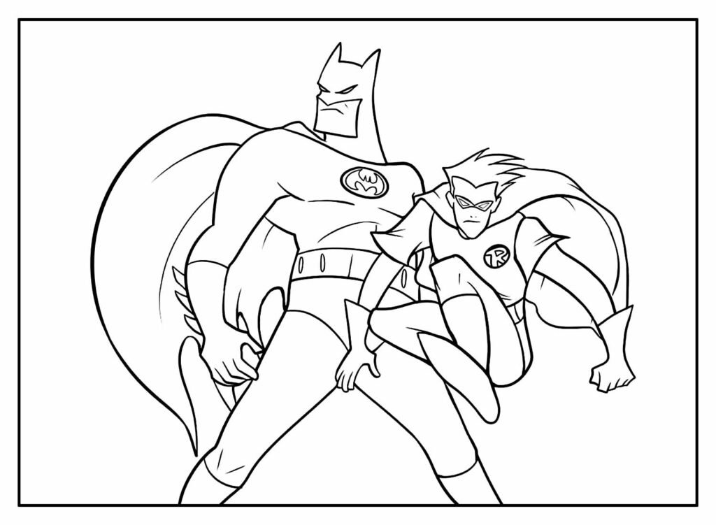 desenho para colorir do batman 40