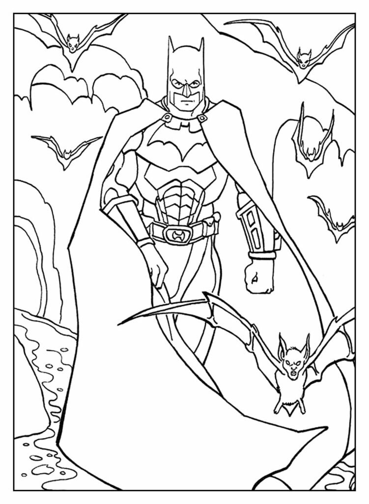 desenho para colorir do batman 41