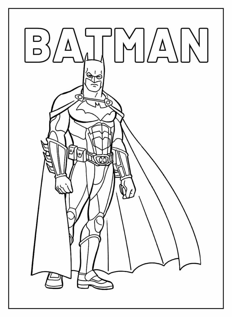 desenho para colorir do batman 42