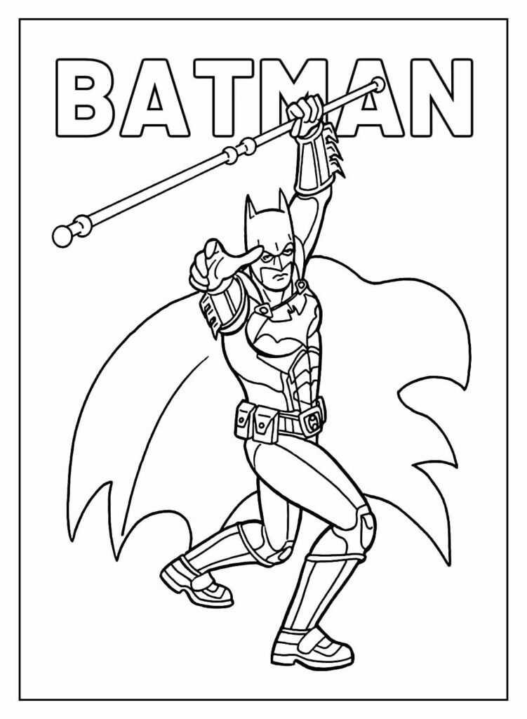 desenho para colorir do batman 45