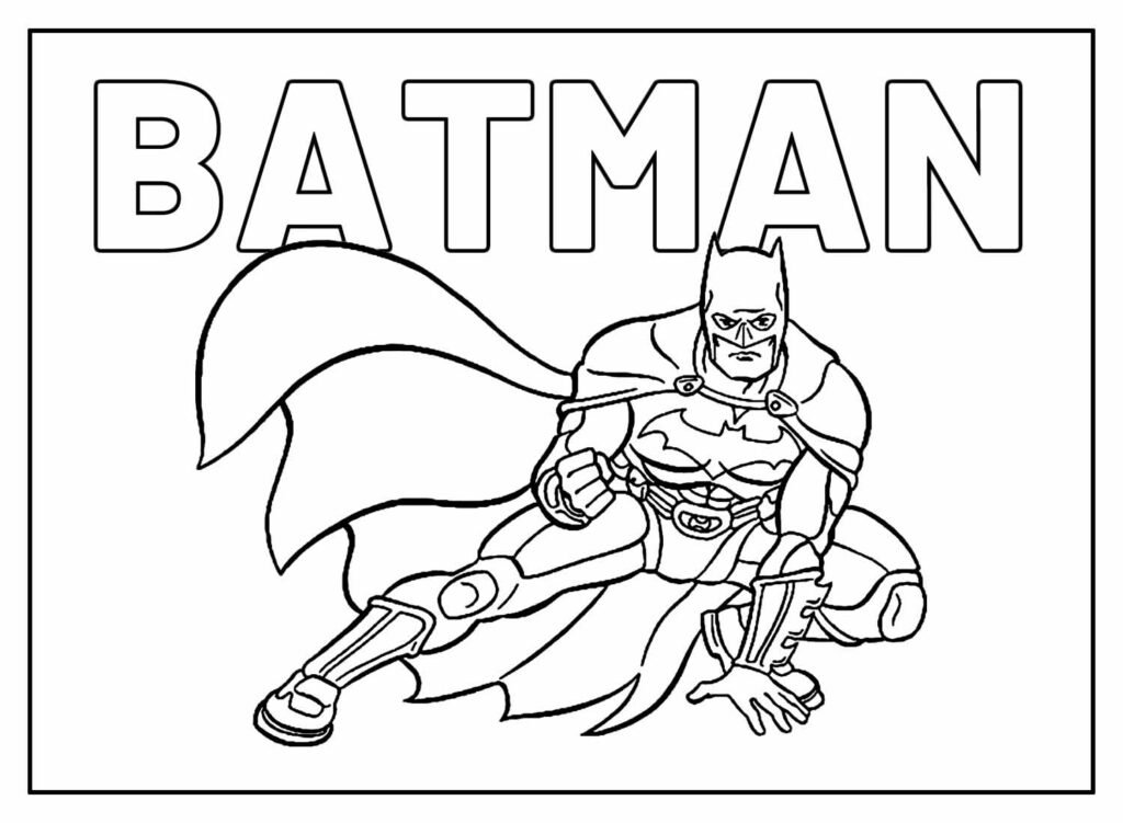 desenho para colorir do batman 48