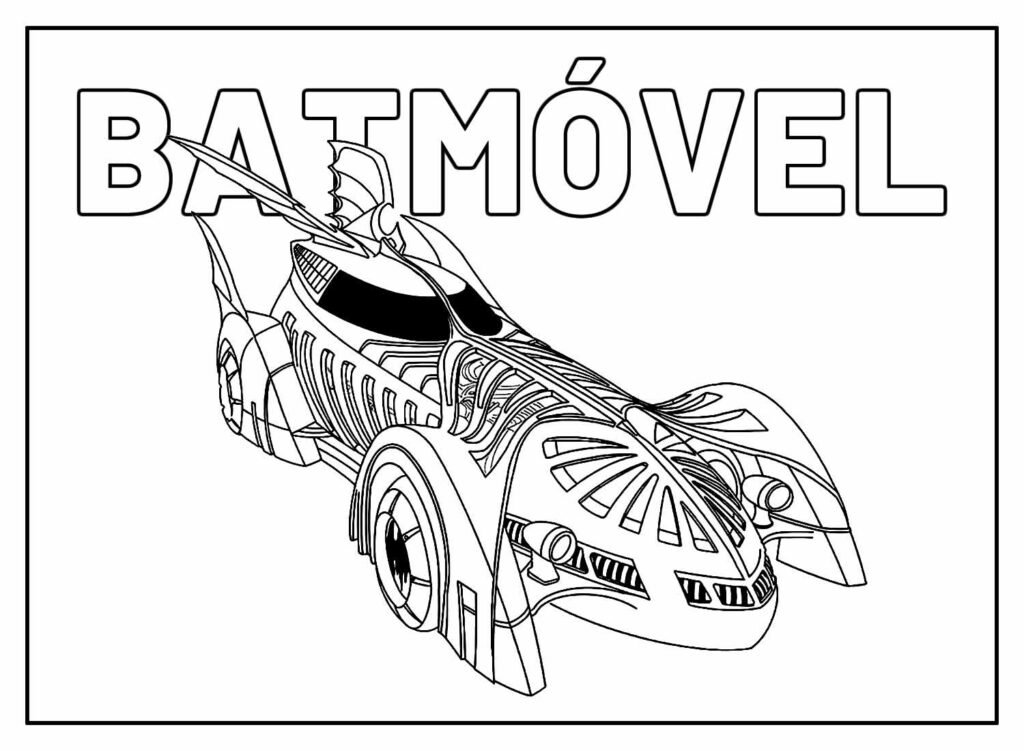 desenho para colorir do batman 49