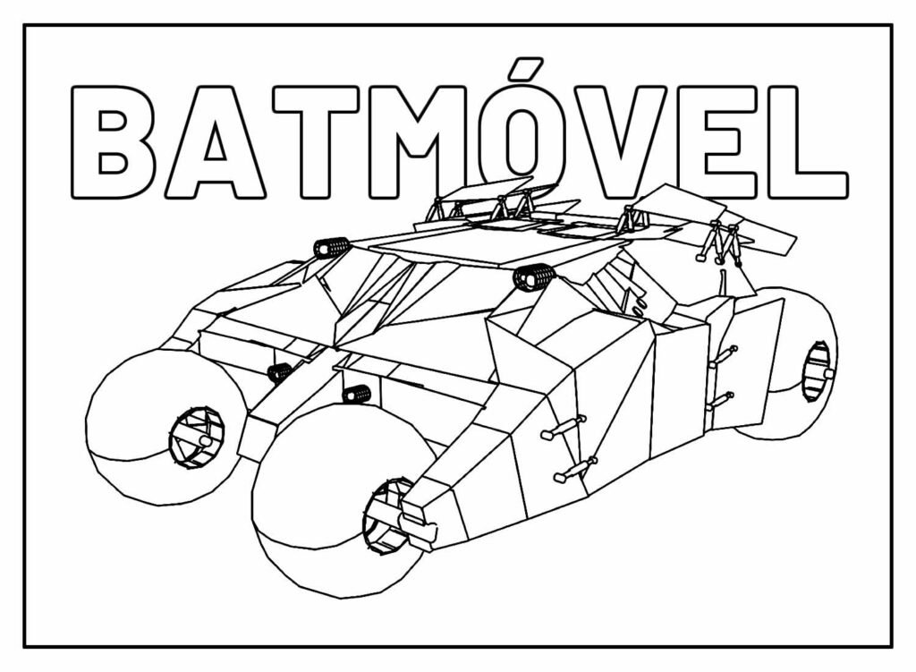 desenho para colorir do batman 51