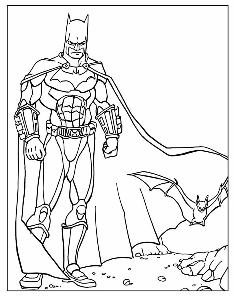 desenho para colorir do batman 6