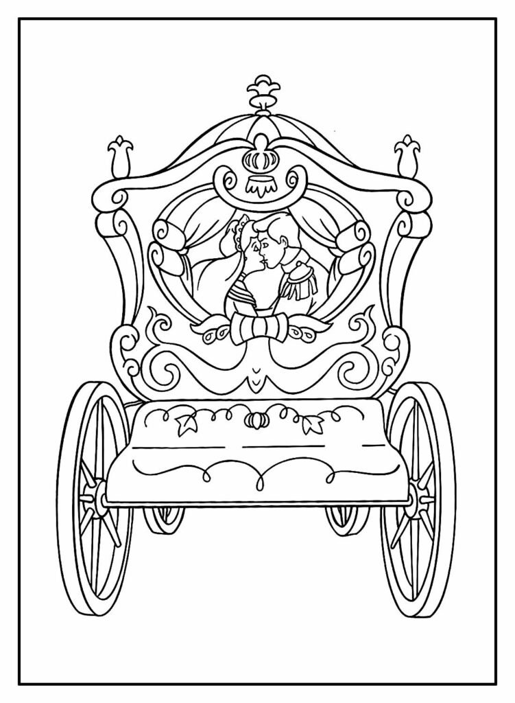 desenhos da cinderela para pintar e colorir modelos 25