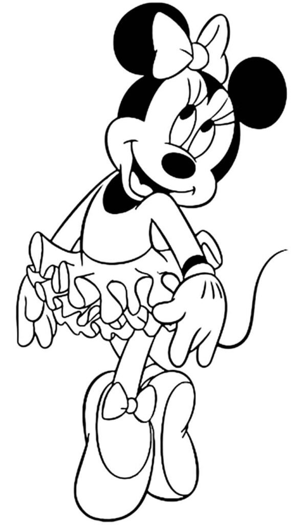 desenhos da minnie para colorir 2