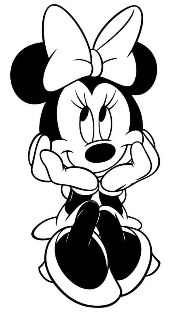 desenhos da minnie para colorir 3 1