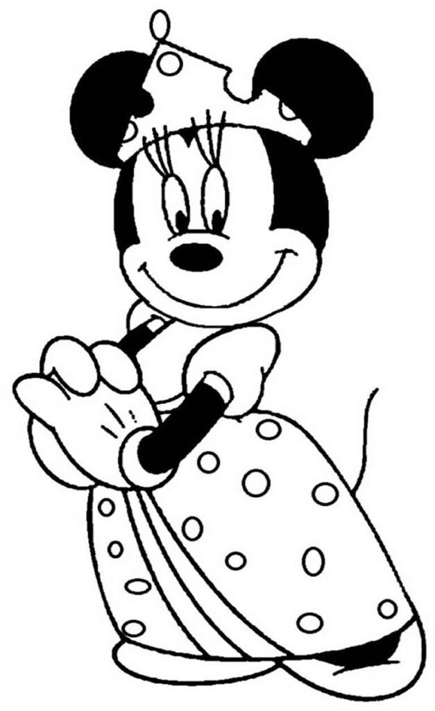 desenhos da minnie para colorir 8 1